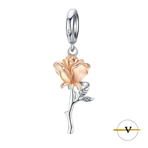 Charm donna rosa - donna, argento