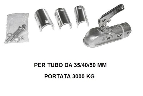 Gancio omologato per - per, rimorchio