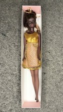 Abito Personalizzato AA Francie Pretty Growin Hair Nero Oro Vintage Mattel Barbie 