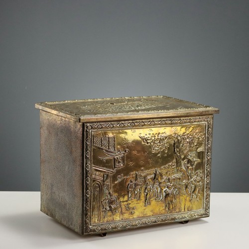 Baule porta legna antico - baule,