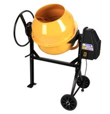 BETONIERA 130L 500W 240V IMPASTATRICE ELETTRICA MISCELATORE CEMENTO 2 RUOTE 717e