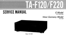 SONY TA-F120, F220, F170, F240