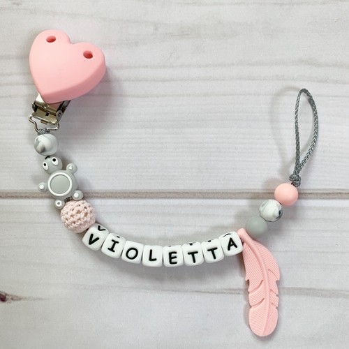 Nuckelkette bow pacifier chain - nuckelkette,