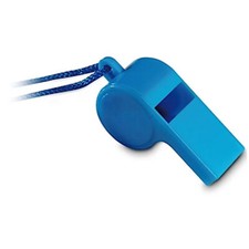 fischietto azzurro da stadio ! con laccetto bianco