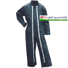 Tuta da lavoro doppia lampo da indossare sopra gli abiti orto giardino hobby