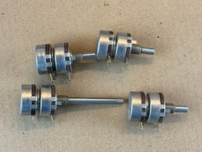 4 NOS Pentole Lineari Doppio Potenziometro Vintage 1965 8-1809 8-1860 2397723 500k 1k