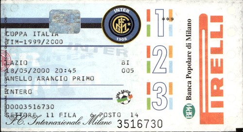 Biglietto stadio inter - biglietto,