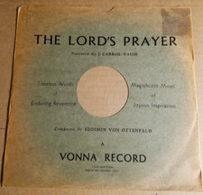 78RPM 12" Vonna Record J