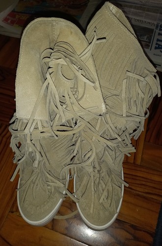 Scarpe con zeppa - in, camoscio