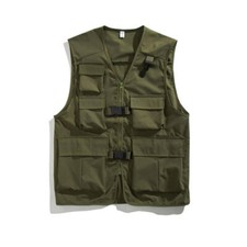 Gilet cargo uomo multitasche