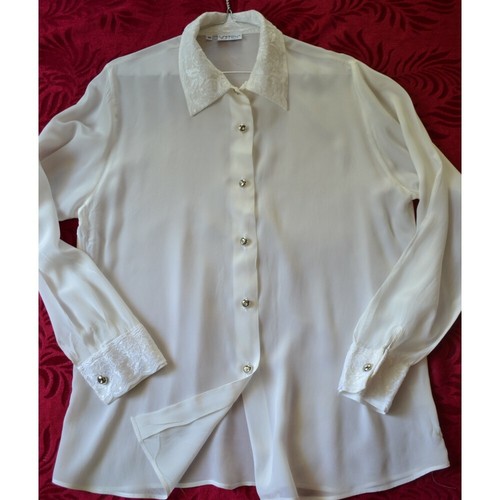 Camicia misto seta merletto - misto,