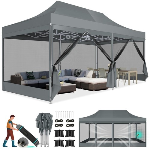 Gazebo 3x6m pieghevole - 3x6m,