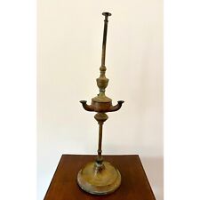 CANDELIERE ANTICO EPOCA FINE ‘800 INIZIO ‘900 AD OLIO CON 3 BECCUCCI FUNZIONANTE