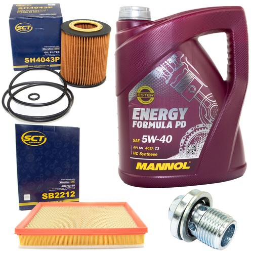 Set kit olio motore 5w40 - 5, +