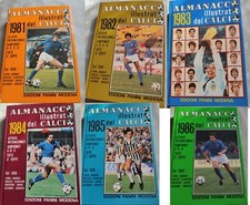6 ALMANACCO ILLUSTRATO DEL CALCIO PANINI 1981/1986 CONDIZIONI DISCRETE