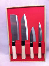 Set 4 pezzi coltelli da chef