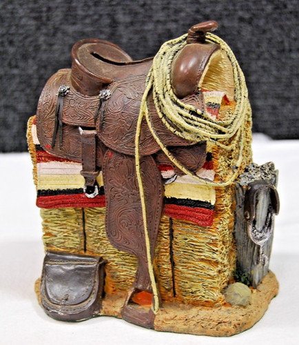 Salvadanaio rustico western