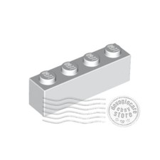 4x LEGO 3010 Mattoncino 1x4 Bianco | 301001