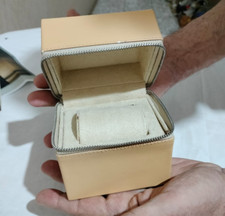 Scatola orologio e controscatola Louis Vuitton pelle gialla cerniera + cinturino