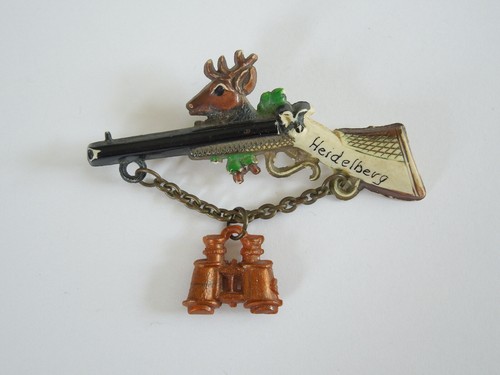 Spilla plastica con catena - plastica,