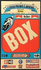 PASS N. 176  BOX  1° GRAN PREMIO S, MARINO  Moto   luglio 1981