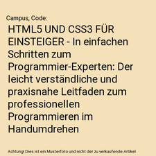 HTML5 UND CSS3 FÜR EINSTEIGER