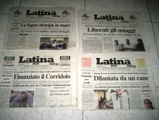 4 VECCHI GIORNALI LATINA  OGGI 2 DI GIUGNO 2, DI LUGLIO 2004