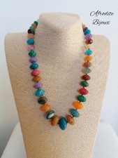 Collana Pietre Vere Colorate