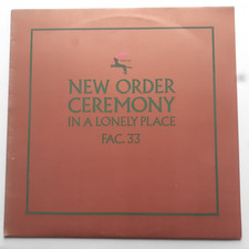 New Order Ceremony-In a lonely place 12'' ep 1981 IT.