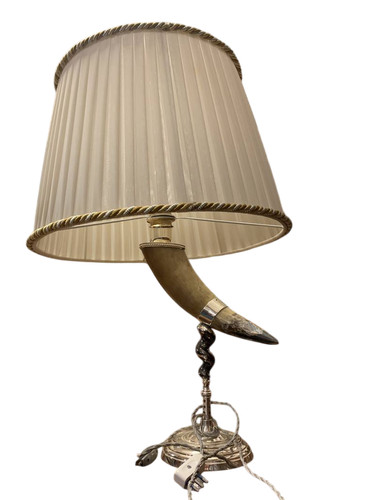 Lampada tavolo corno base - tavolo,