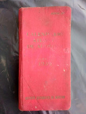 CALENDARIO ATLANTE DEL REGIME DE AGOSTINI 1939 RARO COMPLETO DI MAPPE TASCABILE
