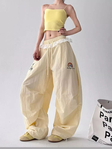 Pantaloni larghi estivi vita - larghi,