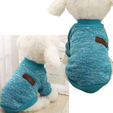 Vestitino maglia celeste cane