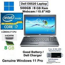 Dell E6520 Fast i7 2,20Gz 500