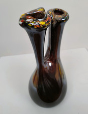Vaso Murano doppio collo anni 40 rarissimo vaso Murrine h23cm toso Martens?-XXX