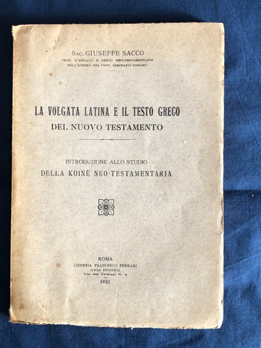 Sacco vulgata latina il - vulgata, e