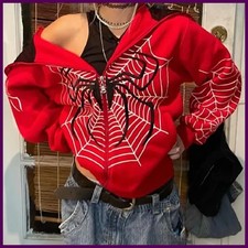 Felpa con cappuccio Y2k strass