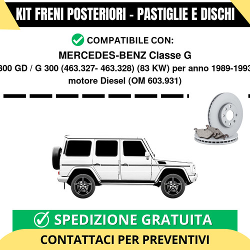 Kit freni posteriori per - freni,