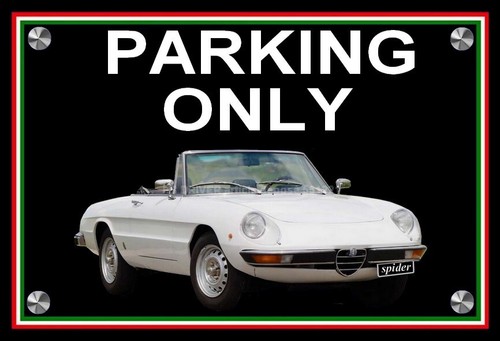 Plaque parking only alfa - plaque,