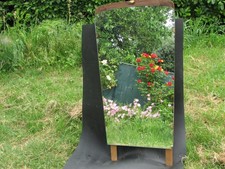 SPECCHIO VINTAGE PER CAMERA SPOSI ADATTO A COMO'COMODINO ANTICO ANNI 30/40. 