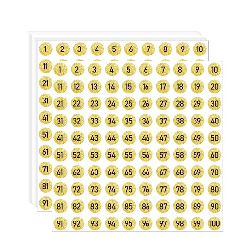 Adesivi numerici oro - , 1