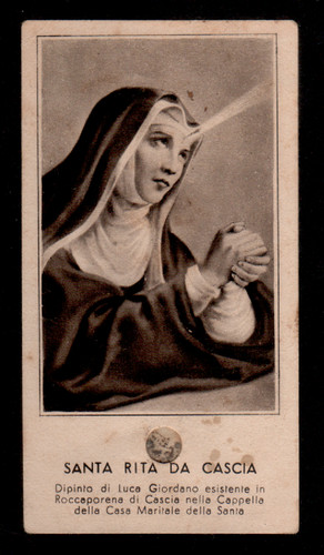 Antico santino holy card - b2,