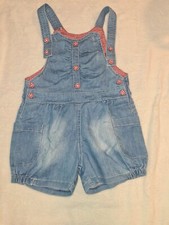 Kit 2 Salopette 3/4anni Bambina, Una Verde Acido L'altra Jeans E Quadretti