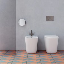 Coppia sanitari a terra filo