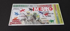 BIGLIETTO LOTTERIA NAZIONALE DI MERANO 1992 CON TAGLIANDO