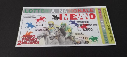 Biglietto lotteria nazionale - biglietto,