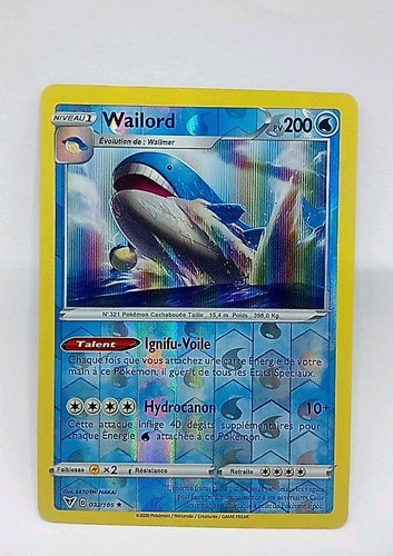 Carta pokemon wailord holo - carta,