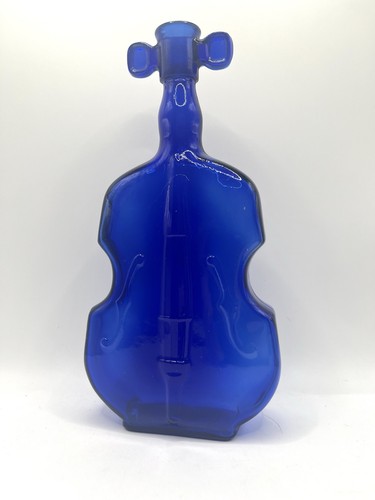 Bottiglia violino blu cobalto