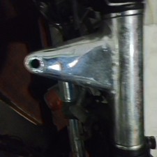 Coppia Staffe Faro Cromate Moto Guzzi V35c