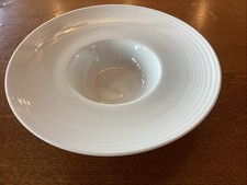 Rene Ozorio VIRTUOSO cassa e botte bianca con bordo largo zuppiera piatto 9,5"